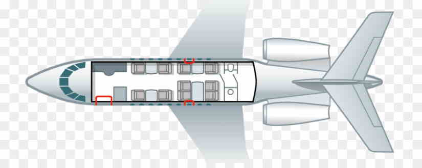 Dassault Falcon 20 schema