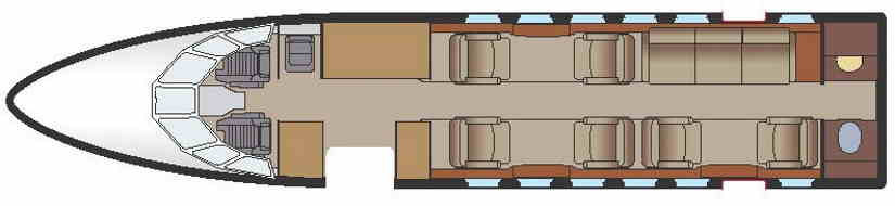 Dassault Falcon 50 EX schema
