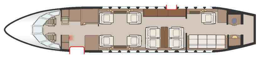 Dassault Falcon 900 schema