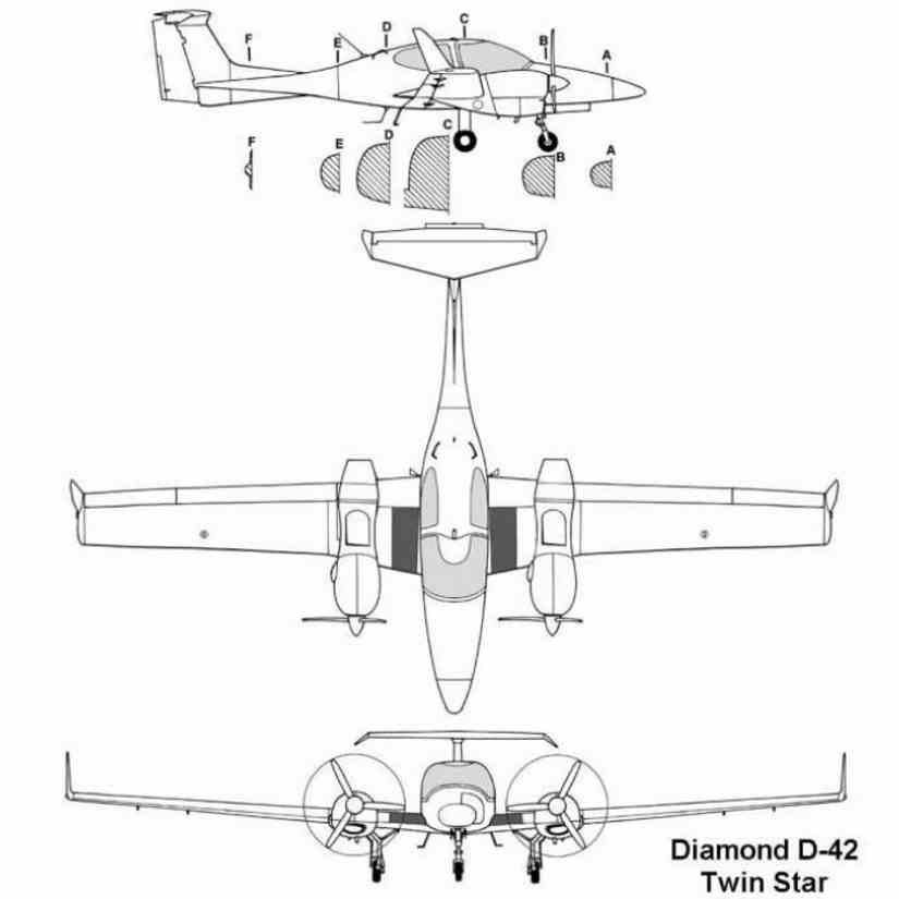 Diamond DA42 Twinstar schema
