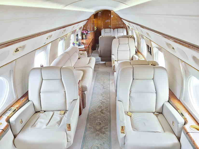 Gulfstream GV cabine