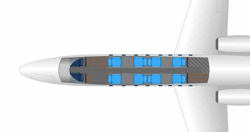 Learjet 45 XR schema
