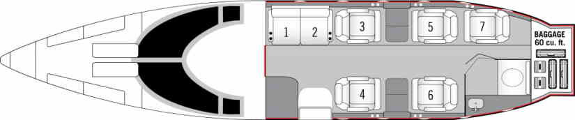 Learjet 55 schema