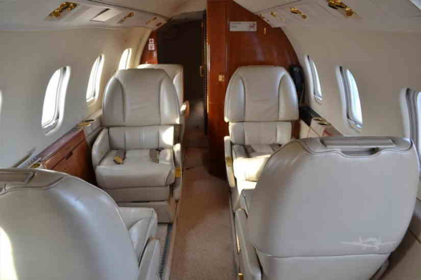 Learjet 55 cabine