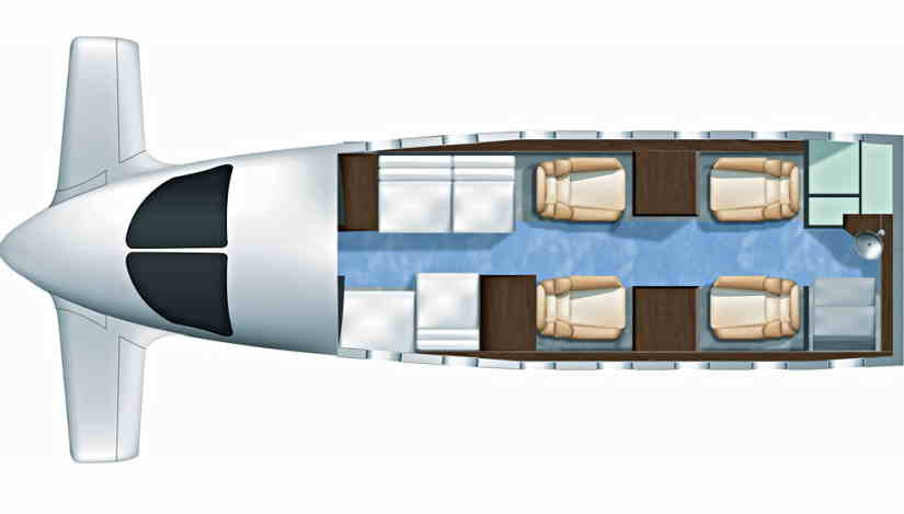 Piaggio Avanti P180 II schema
