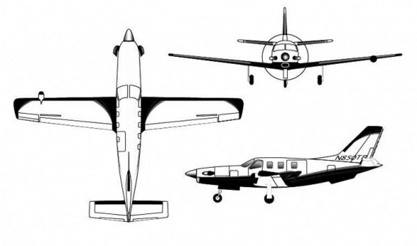Daher Socata TBM 850 schema