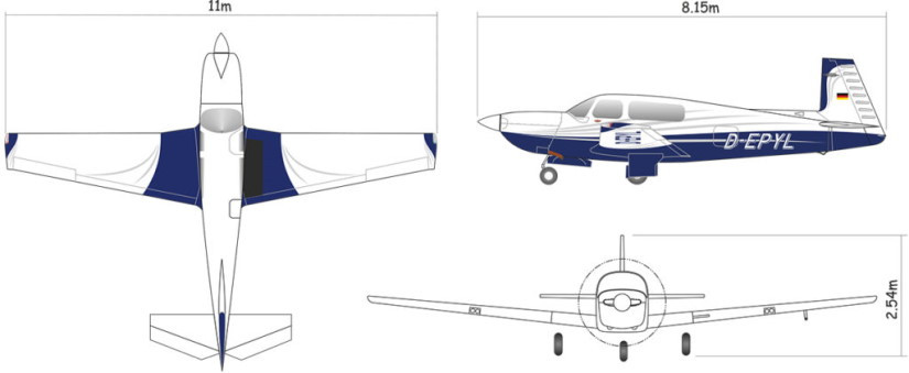 Mooney M20U schema