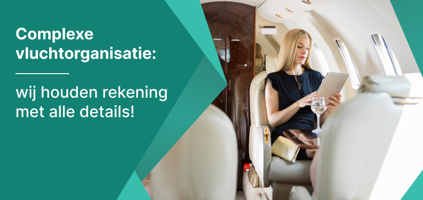 complexe organisatie van een privévlucht