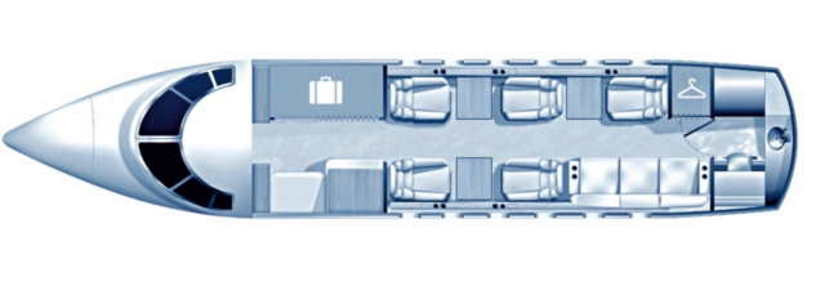 Beechcraft Hawker 750 schema