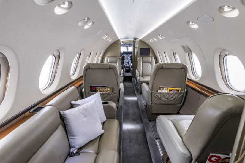 Beechcraft Hawker 750 cabine