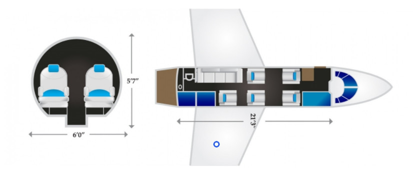 Beechcraft Hawker 850 XP schema