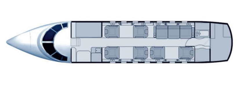 Beechcraft Hawker 1000 schema