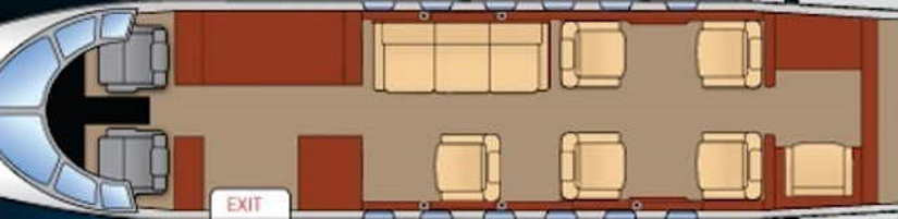 Beechcraft Hawker 700 schema