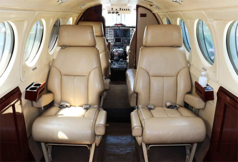Beechcraft King Air 200 cabine