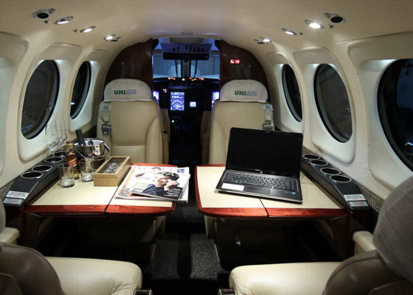 Beechcraft King Air 90 cabine