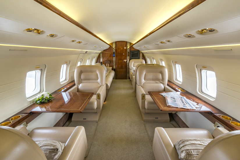 Bombardier Challenger 601 cabine