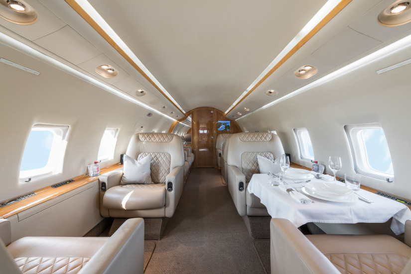 Bombardier Challenger 604 cabine