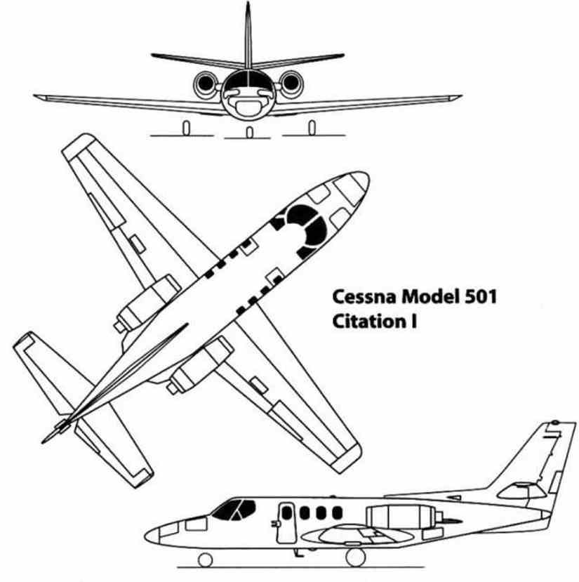 Cessna Citation 501 schema
