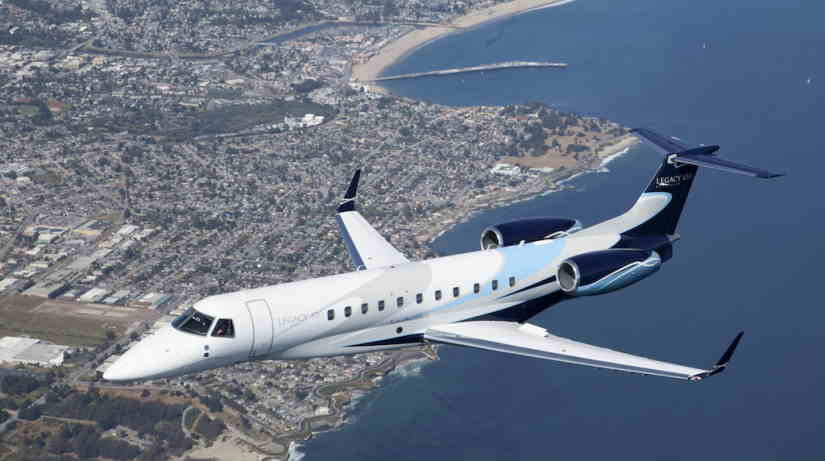 Embraer Legacy 650 aircraft